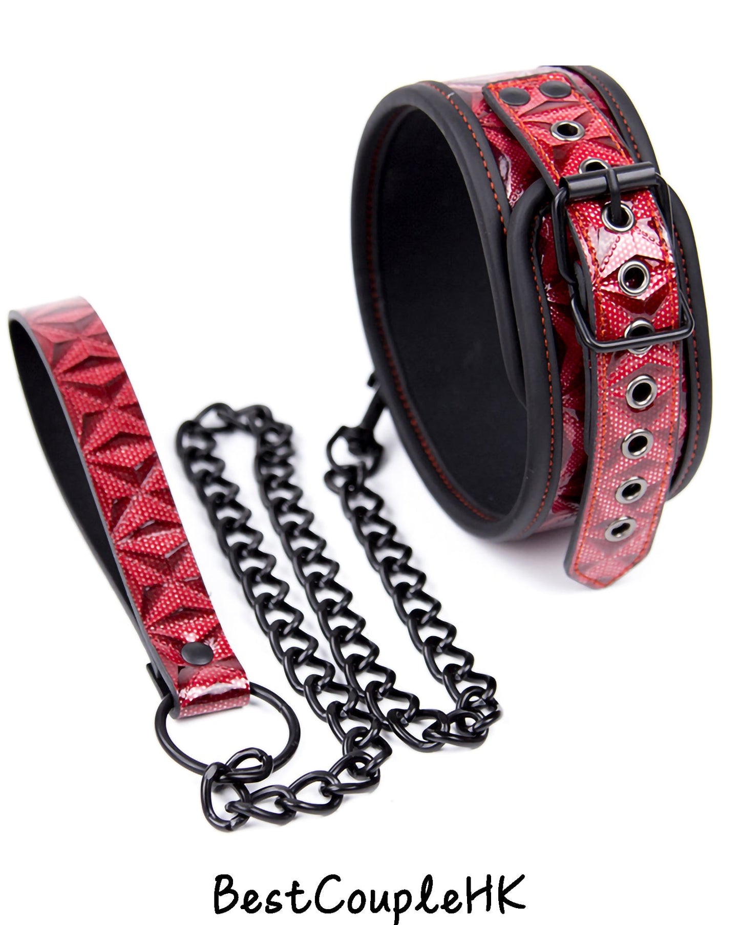 情趣玩具 皮革鑽石紋項圈 BestCouple HongKong