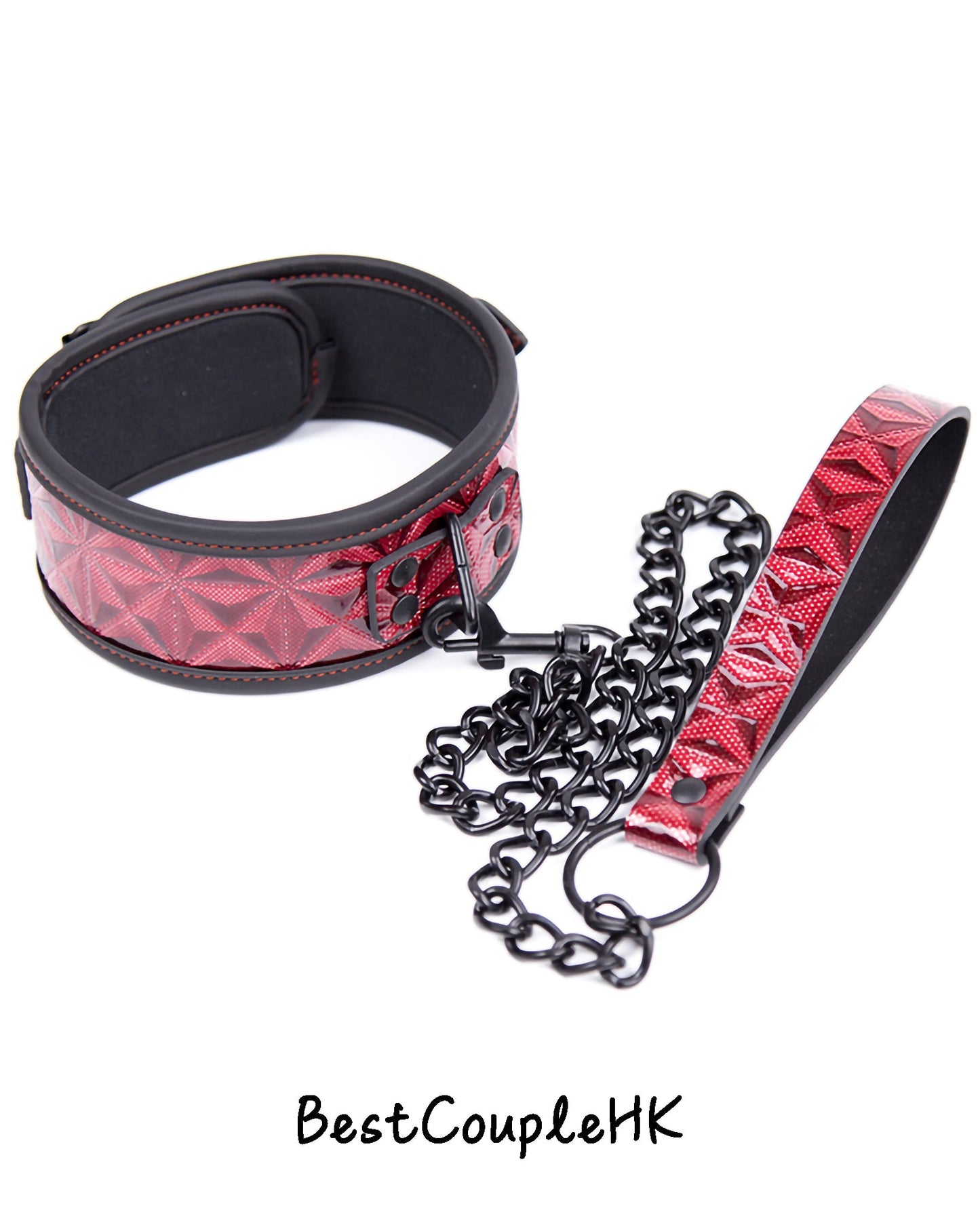 情趣玩具 皮革鑽石紋項圈 BestCouple HongKong
