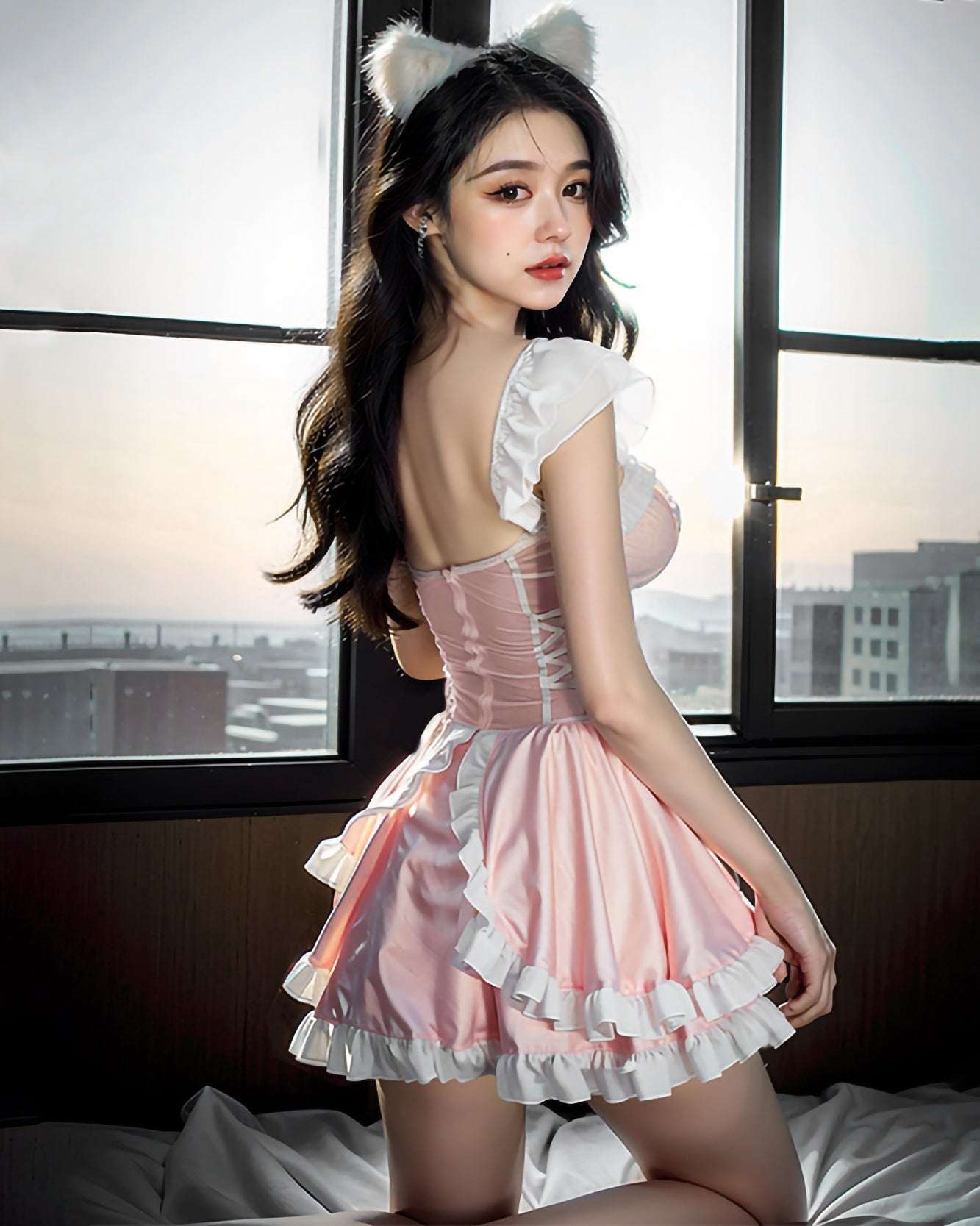 性感網紗透胸甜美女僕套裝 BestCouple HongKong