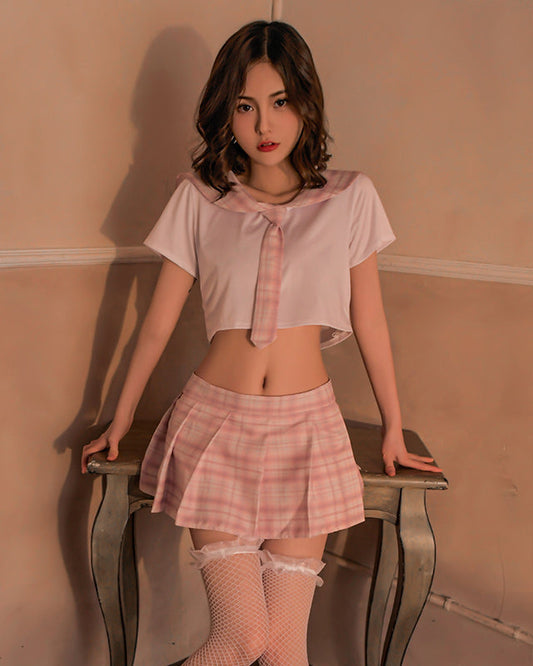 日系格子純情學生裝 BestCouple HongKong