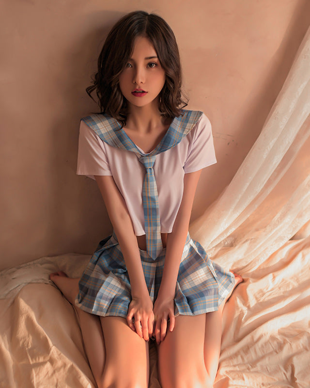 日系格子純情學生裝 BestCouple HongKong