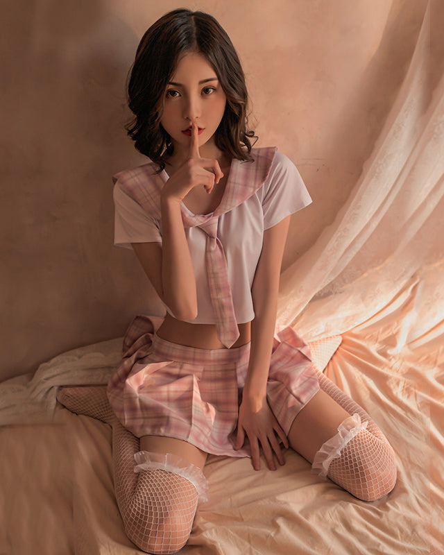 日系格子純情學生裝 BestCouple HongKong