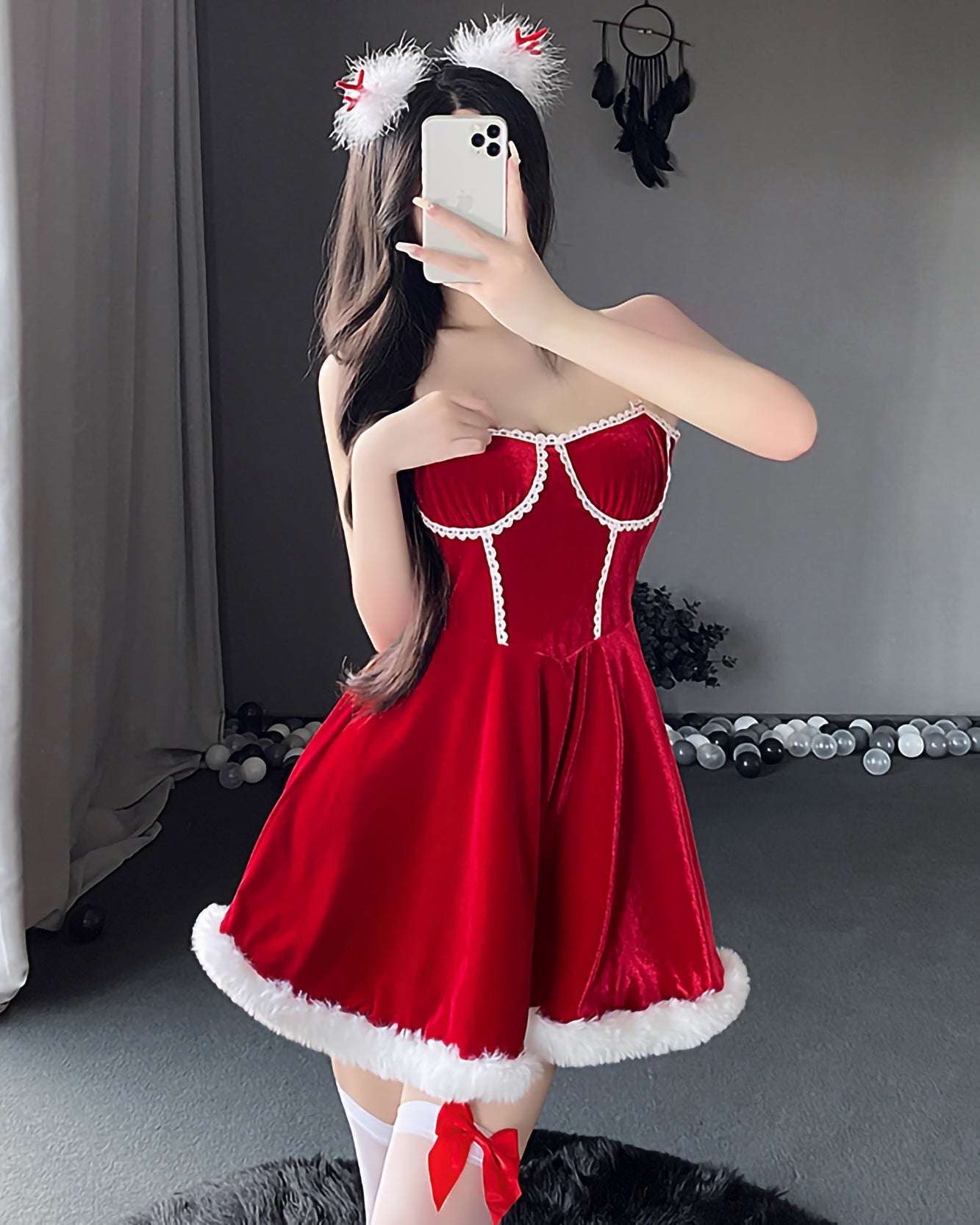 聖誕抹胸連衣裙套裝 BestCouple HongKong