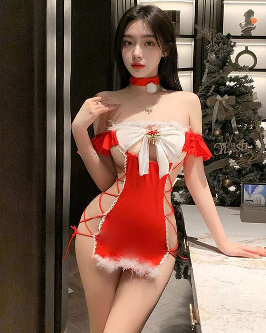 甜心聖誕綁帶裙套裝 BestCouple HongKong