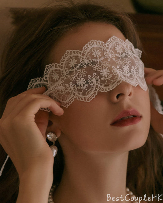 性感蕾絲眼罩(白)S0019 BestCouple HongKong