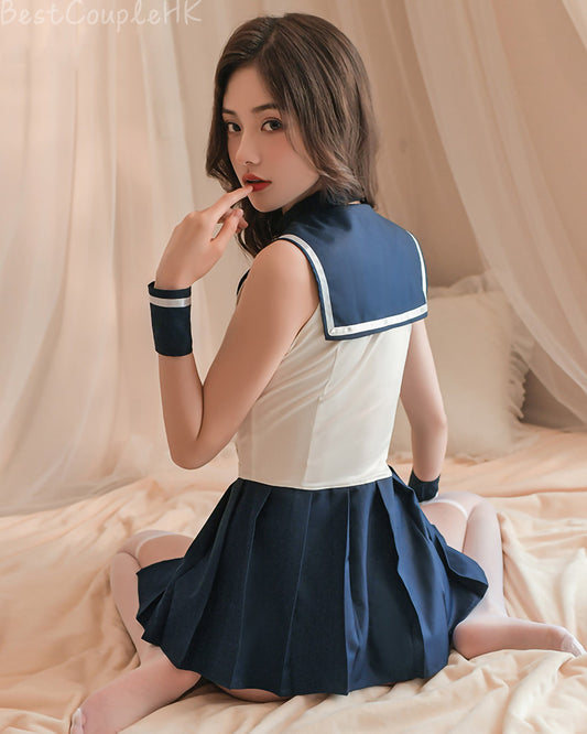 學院風綁帶制服套裝 - 情趣內衣 BestCouple HongKong