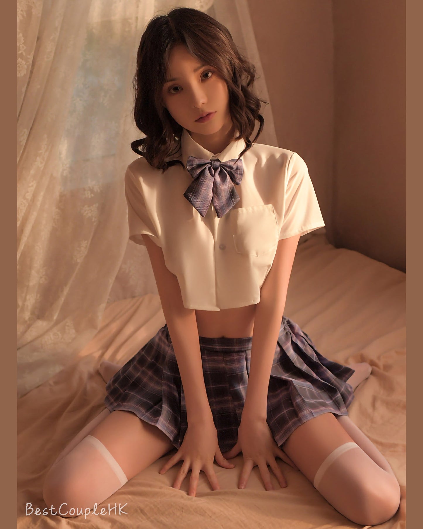 清純學院JK套裝 (紫) - 情趣內衣 BestCouple HongKong