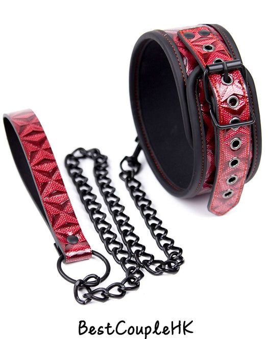 情趣玩具 皮革鑽石紋項圈 BestCouple HongKong