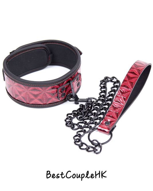 情趣玩具 皮革鑽石紋項圈 BestCouple HongKong