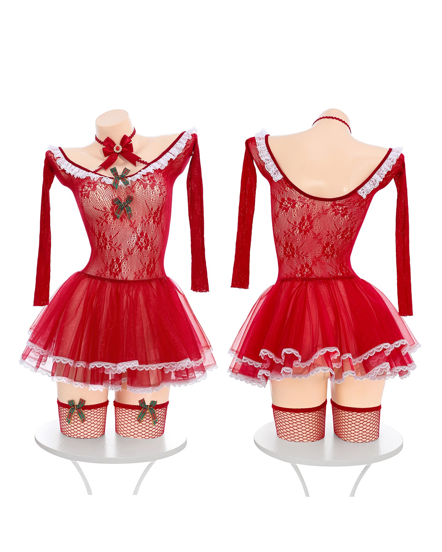 惹火透膚網衣制服套裝